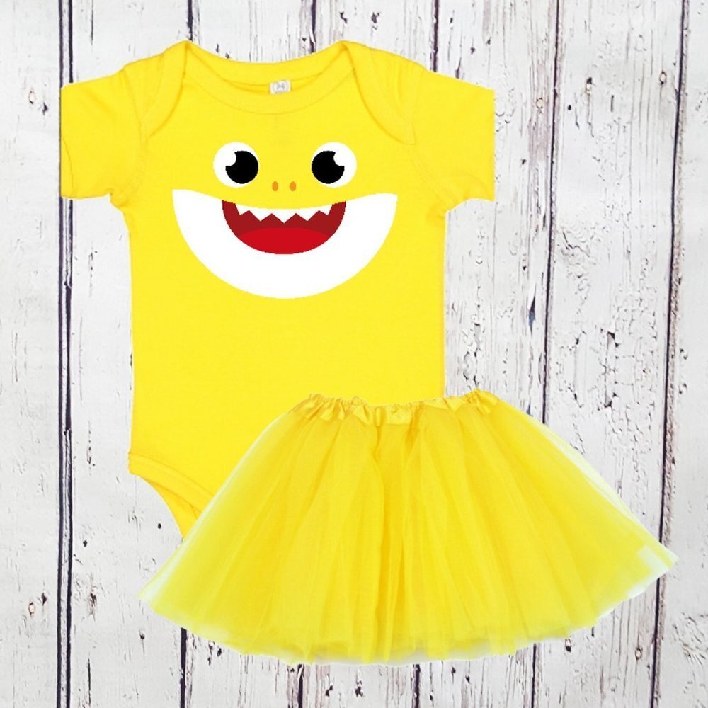 Baby Shark Tutu Costume For Baby Girls and Toddler Girls NWT - Picture 1 of 4